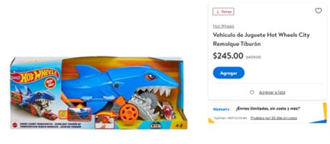 Hot Wheels City Remolque Tiburón por en Walmart