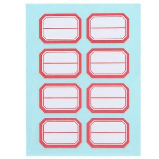 12sheets Self Adhesive Sticky White Label Writable Name Stickers Blank