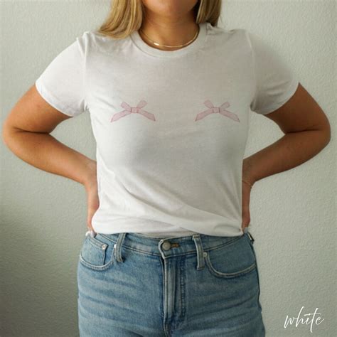 Pink Bows Shirt Coquette Shirt Coquette Clothing Preppy Shirt T For Her Soft Girl