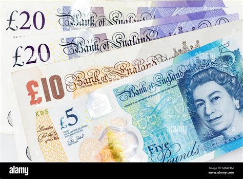 currency banknotes spread  frame british pound sterling