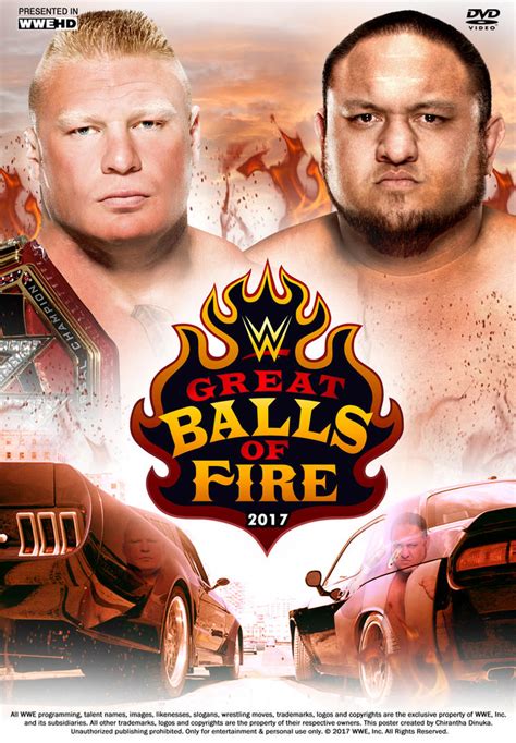 WWE Great Balls of Fire 2017 Poster by Chirantha on DeviantArt