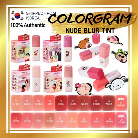 Colorgram Shin Chan Nude Blur Tint Volume Lip Matte Lip Over Lip