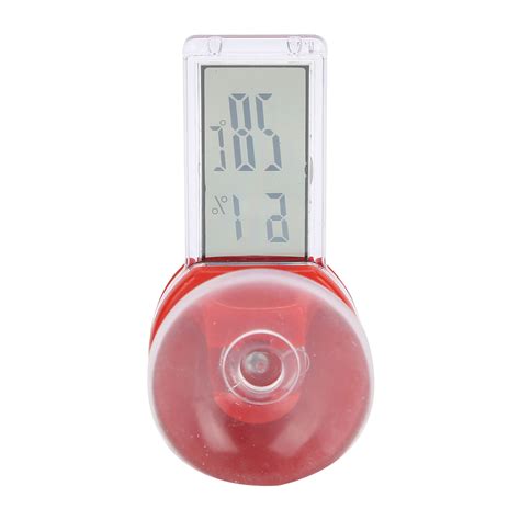 Red Reptile Terrarium Thermometer Hygrometer Digital Display Pet Tank