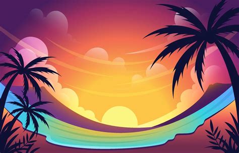 Beautiful Sunset On Summer Background 2376764 Vector Art At Vecteezy