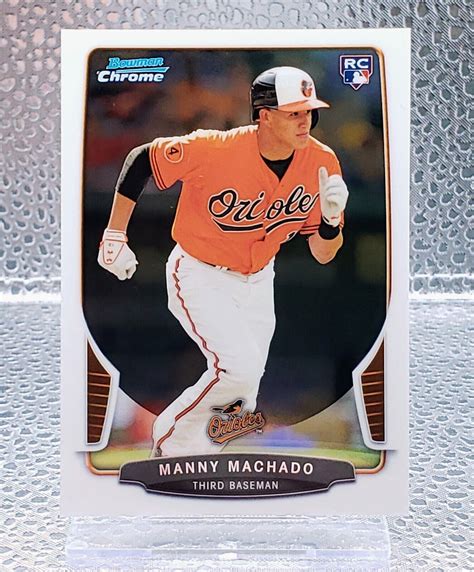 Manny Machado Bowman Chrome Draft Rc Rookie Card Orioles