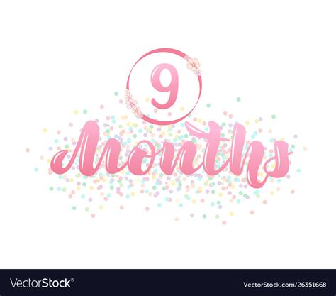 9 Months Clip Art