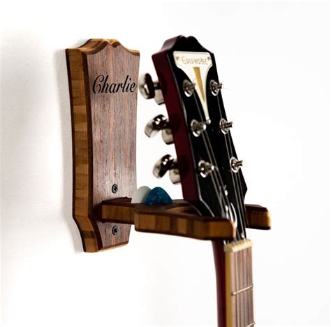 Personalized Wall Mount Custom Headstock Shapes By Left Coast Etsy Guitar Wall Personalized