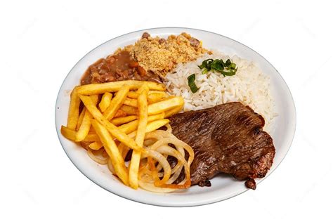 Arroz Feijao Bife Batata Frita E Salada Librain