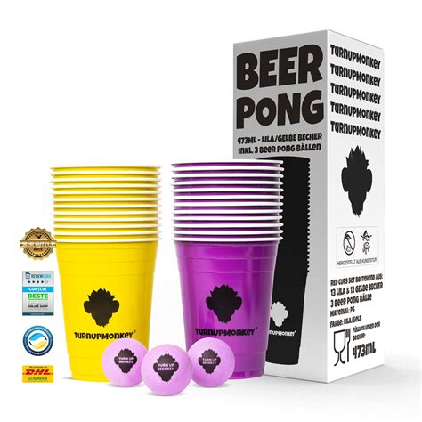 Beer Pong Spiel Set Schnapskrake