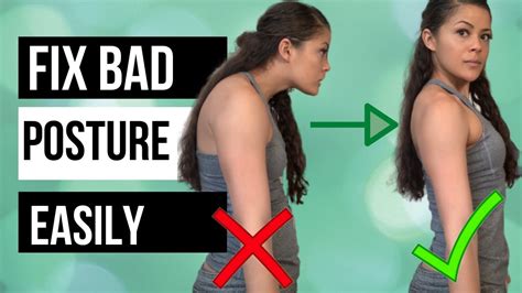 How To Fix Bad Posture 3 Stretches And 6 Exercises Youtube