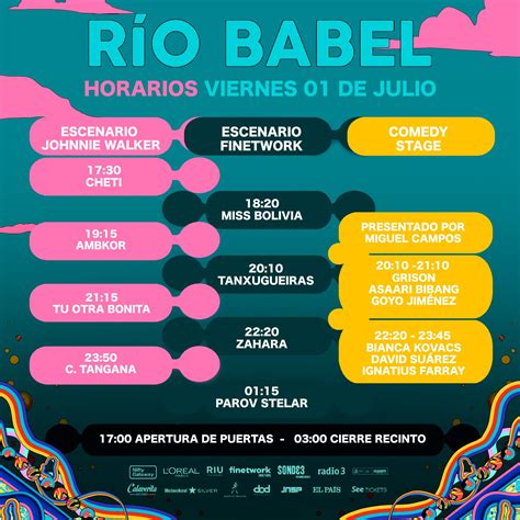 Festival R O Babel Cartel Entradas Horarios Y Hoteles