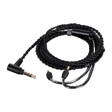 BLack OCC Audio Cable With Mic For Sennheiser IE 40 PRO IE40PRO