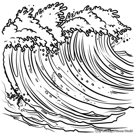 Tsunami Coloring Pages - Free & Printable!
