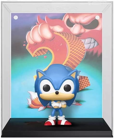 Funko Pop Capa Do Jogo Sonic The Hedgehog 2 Figura Exclusiva Embalada