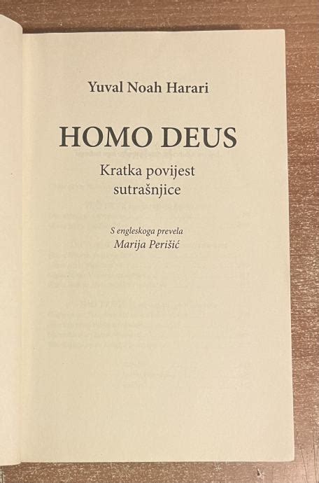 YUVAL NOAH HARARI HOMO DEUS KRATKA POVIJEST SUTRAŠNJICE