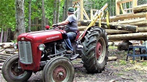 Logging Upgrade Tractor Boom Pole Ep39 Outsider Log Cabin Youtube