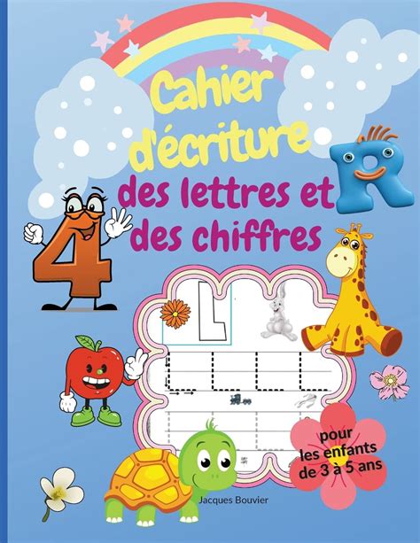 Buy Cahier Decriture Des Lettres Et Des Chiffres Pour Les Enfants De 3