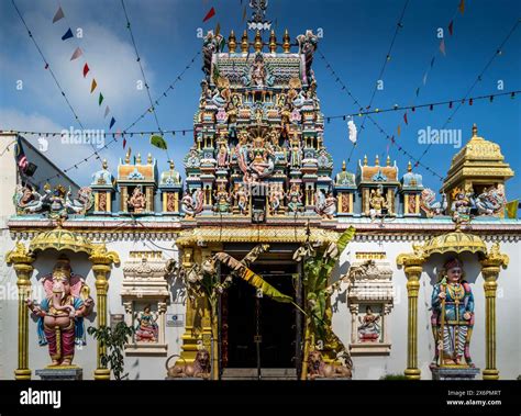 The Colourful Exterior Of The Hindu Sri Mahamariamman Temple In