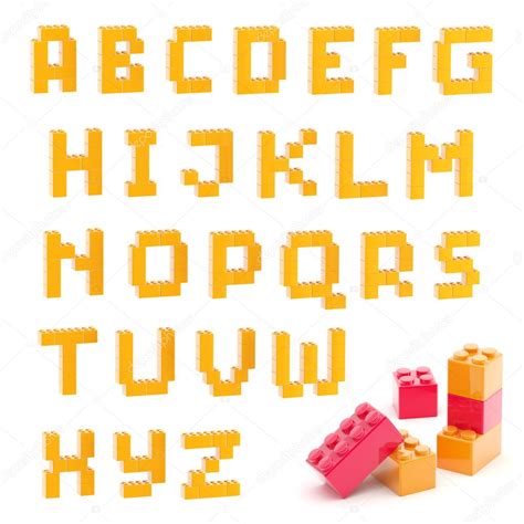 Alphabet set made of toy blocks isolated – Stock Editorial Photo © nbvf89 #9940029