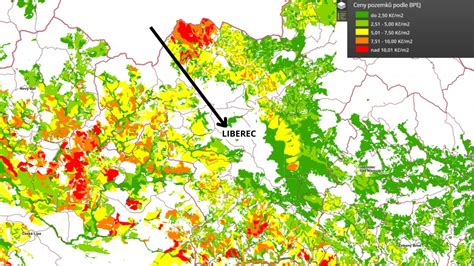 P Ibli N Cena Pozemk Podle Kvality P Dy Ili Bonity P Dy Bpej V