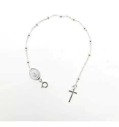 Pulsera Denario Con Virgen Milagrosa En Plata Inspira Cuotas Sin