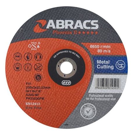 Metal Cutting Disc Flat 230mm 9x18x78 Tfm Farm And Country Superstore