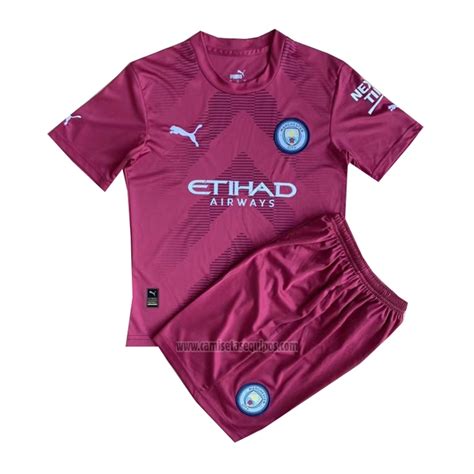 Comprar Camiseta Manchester City Portero Nino 2022 2023 Rojo