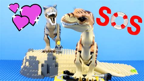 Lego Jurassic World Stop Motion Stranded With A T Rex Dino Soap