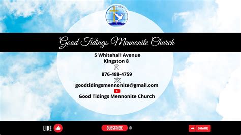 Good Tidings Mennonite Church Youth Sunday Worship Service May 15