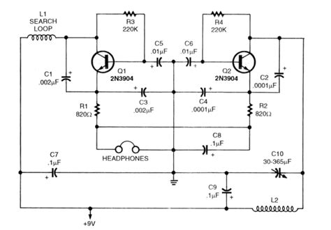 Powerful Metal Detector Circuit Diagram