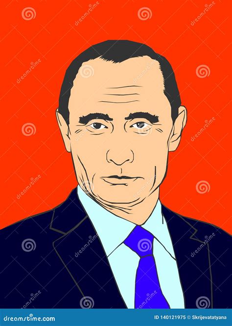 February 19, 2019. A Vector Illustration Of A Portrait Of President ...