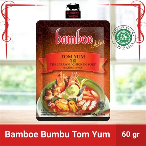 Jual Bamboe Bumbu Tom Yum Thai Prawn Chicken Soup Spice Mix 60 G