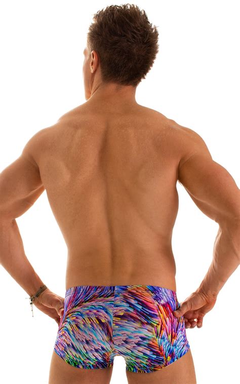 Extreme Low Square Cut Swim Trunks In Illumine