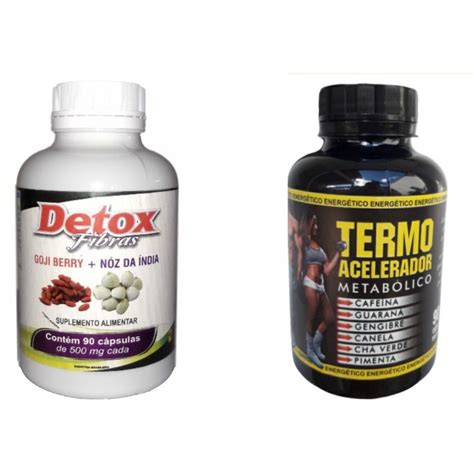 Combo 2 Detox fibras 2 Thermo acelerador metabólico Submarino