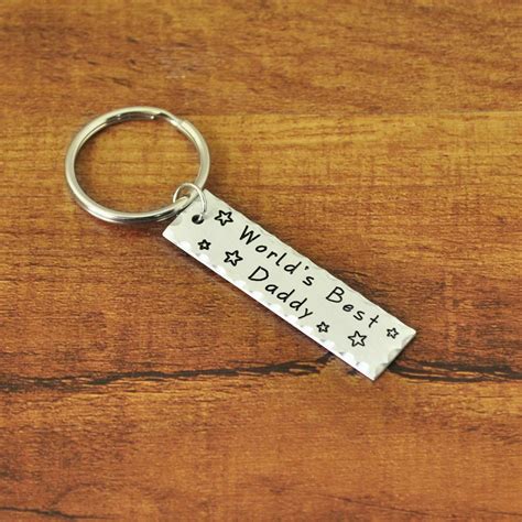 Personalized Fathers Day T Custom Keychain T For Father Daddy Dad