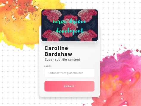 Profile Card By Vildana Lojo Babic On Dribbble