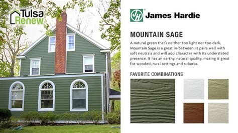 Mountain Sage Green: James Hardie Siding Color Combinations Rustic ...