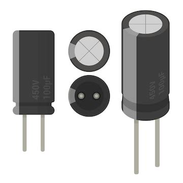 premium vector capacitor electronics component