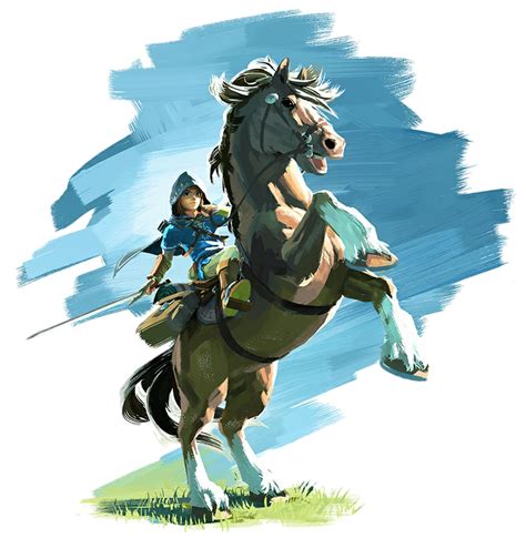 Image - Link and Epona (Breath of the Wild).png | Zeldapedia | FANDOM ...