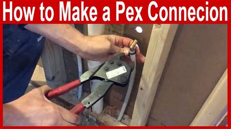 How To Make A Pex Connection Youtube