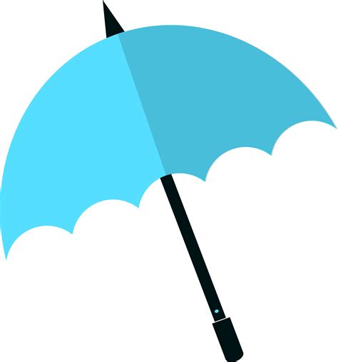 Isolated umbrella in black and blue color. 24226267 Vector Art at Vecteezy