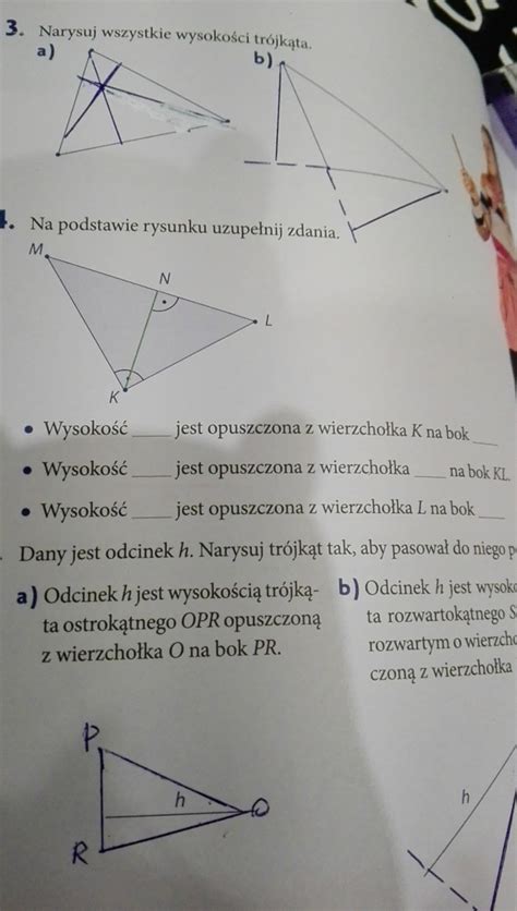 Na Podstawie Rysunku Uzupe Nij Zdania Brainly Pl