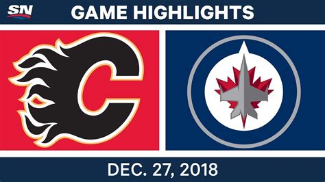 NHL Highlights Flames Vs Jets Dec 27 2018 YouTube