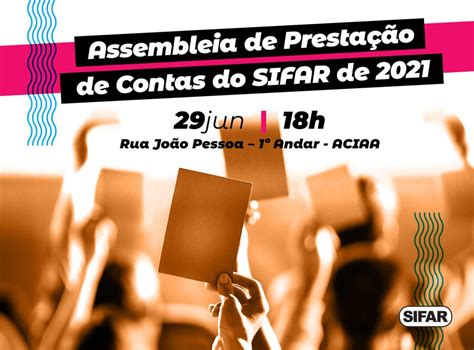 Participe Da Assembleia De Prestação De Contas De 2021 Sifar