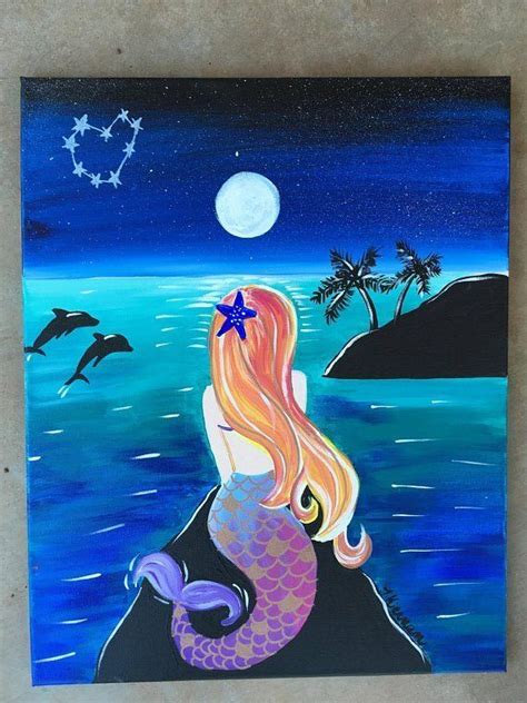 How To Paint A Mermaid Step By Step Painting Tutorial Mermaid