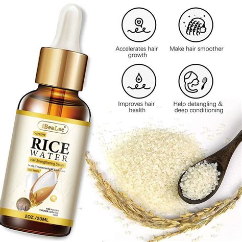 Rice Water Hair Growth Strengthening Hair Serums Hair Care Essence