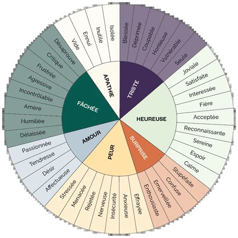 Roue des émotions Saprea