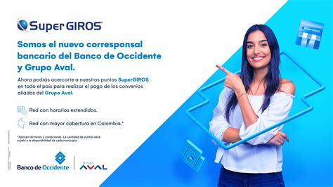 Somos Corresponsales De Banco De Occidente Y Grupo Aval