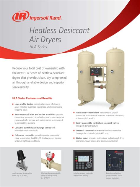 Desiccant Air Dryers Hla Series 2 Page Catalogue 2021 01 D Pdf