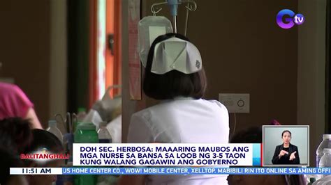 Maaaring Maubos Ang Mga Nurse Sa Bansa Sa Loob Ng Taon Kung Walang